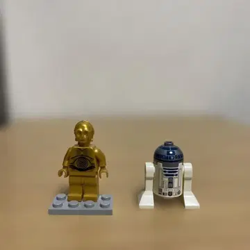 LEGO 스타 워즈 C-3PO R2-D2 미니 피규어 세트 정품