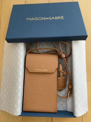 MAISON de SABRE 스마트폰 숄더백 샌드 스톤 브라운