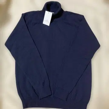 UNITED ARROWS 네이비 터틀넥 스웨터 남성용 L 새상품