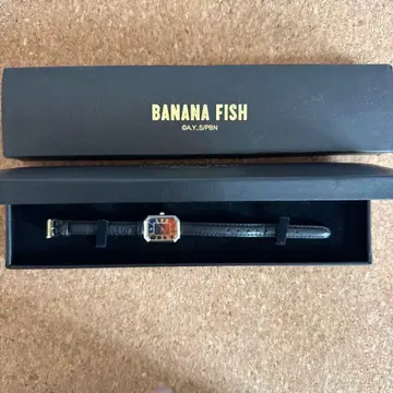 BANANA FISH 아날로그 시계 블랙