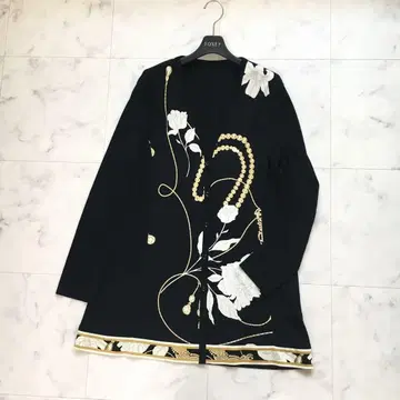 최근 새상품급 LEONARD 레오나르 칸칸 롱 가디건 42