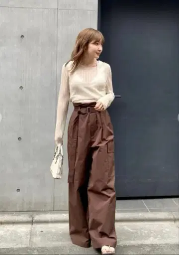 cocodeal 16GG 시어 랜덤 리브 니트