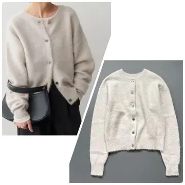 새상품급 24AW 스픽 앤 스팬 알파카 2way 니트 가디건