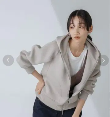 NANO universe WEB 한정판 테크 종이상자 더블 지퍼 후드티