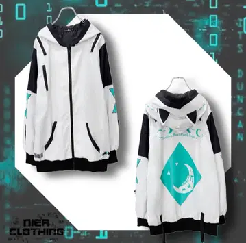 2WAY 오프숄더 5포켓 사이버 아우터 [ 고양이 귀