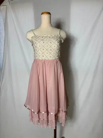 핑크 슬리브리스 원피스 신상