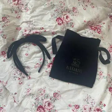 ALEXANDRE DE PARIS 블랙 헤어밴드