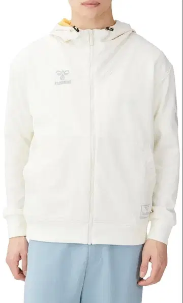 hummel 후드 부착 화이트 후드티