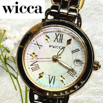 작동 위카 wicca 손목시계 솔라 쉘 다이얼 데이데이트 H0F8