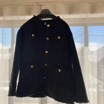 노카라 자켓 M 블랙