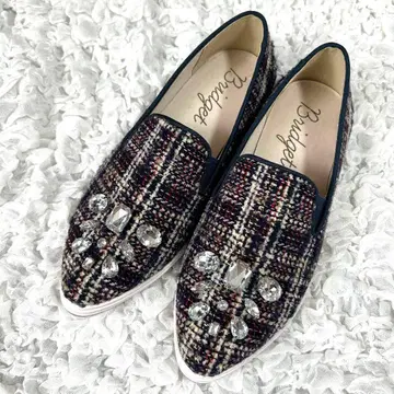 새상품 브리지트 버킨 가을/겨울 빅 비쥬 트위드 스니커즈 M