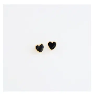 Sheriche 셰리쉬 black heart pierce 귀걸이