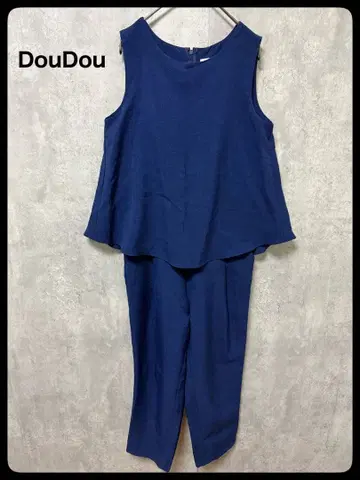 # DouDou 네이비 올인원 슬리브리스 점프수트