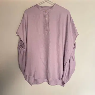 비어즐리 beardsley 테크 린넨 린넨 합성섬유 블라우스