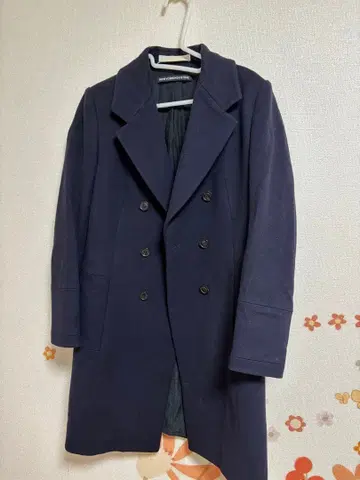 NEWYORKINDUSTRIE 네이비 더블 브레스트 코트 사이즈 40