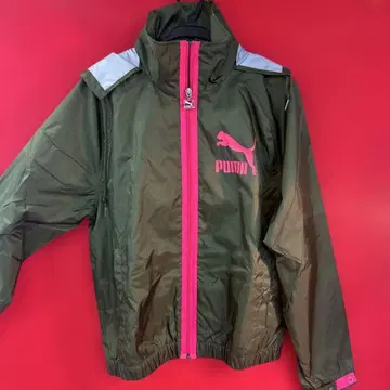 [ PUMA 풀집업 자켓 ] [ M 올리브 그린 ]