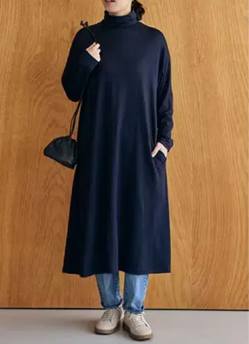 나카가와 마사시치 상점 울 터틀 와이드 원피스