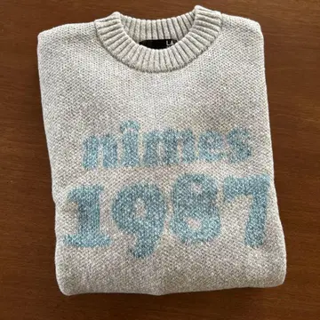 님므 1987 그레이 니트 스웨터