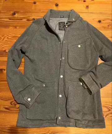 롱 파인 그레이 버튼 자켓 LAG