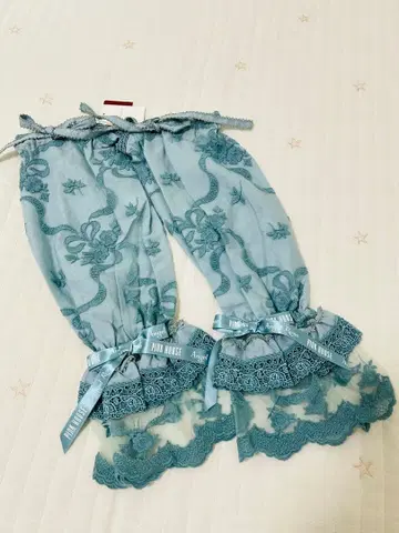 핑크하우스 암커버 로즈 레이스 이중 레이어 리본 엔젤 장미