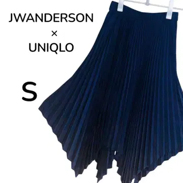 JWANDERSON x UNIQLO 네이비 플리츠 스커트 S