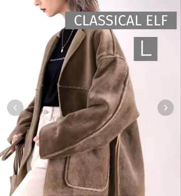 CLASSICAL ELF 코듀로이 보아 리버서블 블루종 L