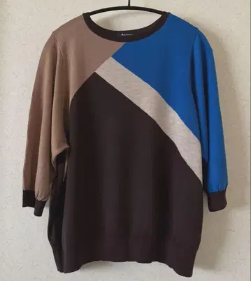 아쿠아 스큐텀 7부 소매 니트 빅 사이즈 15호 새상품급