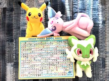 인기 레어템! 재고 한정! 포켓몬 봉제 인형 퍼즐 냐오하 피카츄