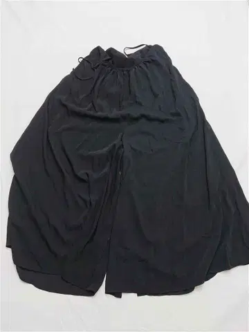 자유구 와이드 팬츠 블랙 계열 폴리에스테르 여성용 M 사이즈