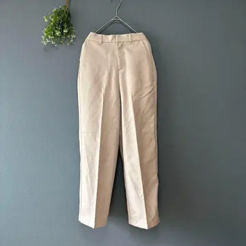 지나시스 [F] 세련된 쿨 럭셔리 탄력감 센터 프레스 와이드 슬랙스