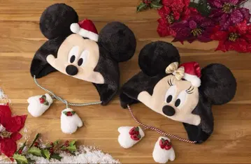 디즈니 크리스마스 팬캡 미키 미니 산타