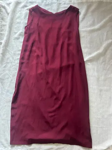 [ nano universe ] 버건디 슬리브리스 원피스