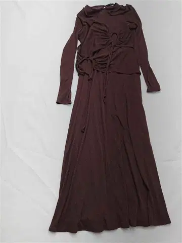 뮐러 오브 요시오쿠보 드로우 스트링 원피스 브라운 계열 사이즈 36