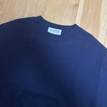 YONETOMI THISISASWEATER. 네이비 크루넥 스웨터