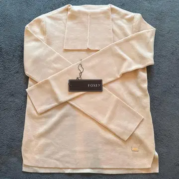 [ FOXEY ] 니트 터틀넥 그레이스 울 퍼플 40