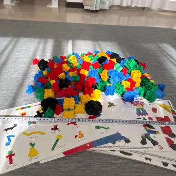 컬러풀 플라스틱 블록 세트