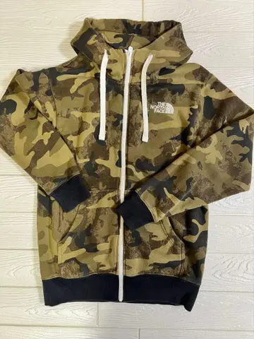 THE NORTH FACE 풀 집업 후드티 카모 패턴