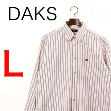 H3538 닥스 긴팔 스트라이프 버튼 다운 셔츠