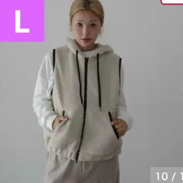 시마무라 hideka 보아 후디 베스트 L 사이즈