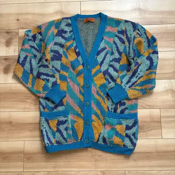 새상품급 MISSONI 미쏘니 올 패턴 니트 가디건 S