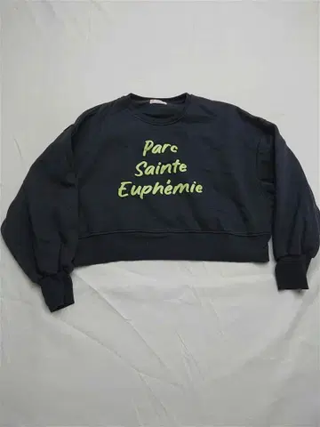 디스코트 로고 맨투맨 블랙 F