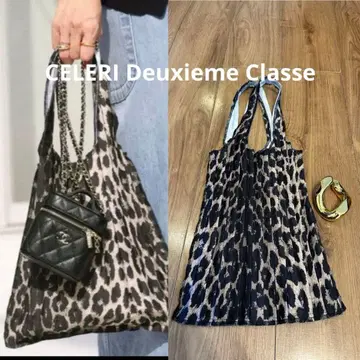 CELERI 셀릴 LEOPARD BIG 플리츠 백 두지엠 클라세