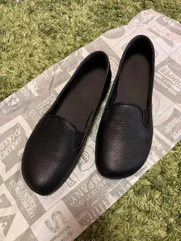 캠퍼 블랙 가죽 슬립온 38 23cm 23.5cm
