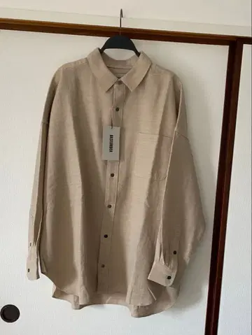 미사용 새상품 BASISBROEK 오버 사이즈 긴팔 셔츠
