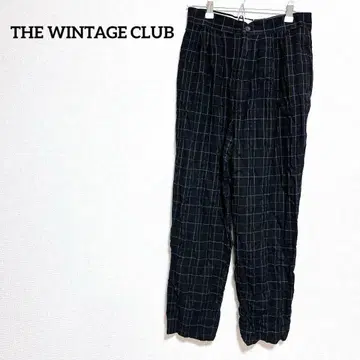 THE WINTAGE CLUB 체크 무늬 캐주얼 팬츠 골프 팬츠 SM
