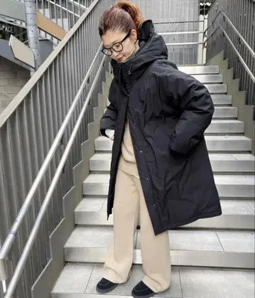 Spick and Span 38 발수 후디드 다운 코트