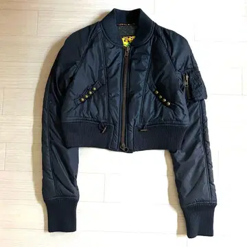 MOUSSY 마우지 Y2K MA-1 스몰 사이즈 자켓 네이비