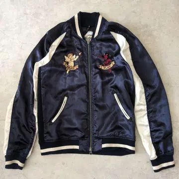 glamb 자수 장식 네이비 스카잔