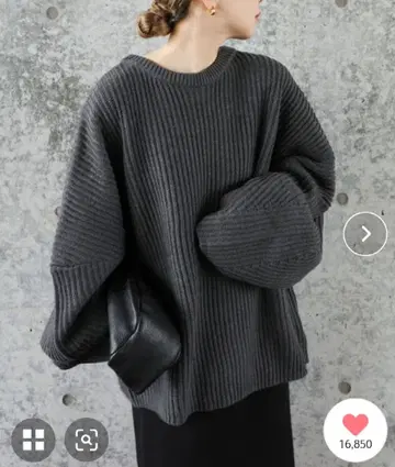 select MOCA by son 루즈 볼륨 오버 니트