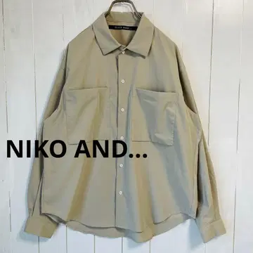 NIKO AND - 2 포켓 폴리에스테르 100% 셔츠